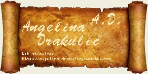 Angelina Drakulić vizit kartica